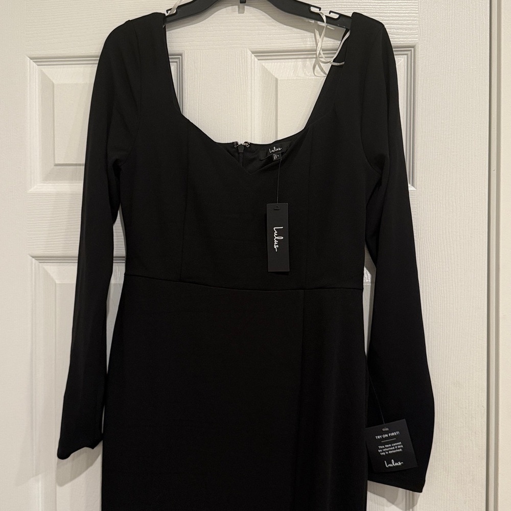 BNWT Lulus Save a Little Bliss For Me Black Long Sleeve Bodycon
Maxi Dress Large - Picture 5 of 7